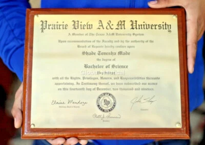 Graba tu título/diploma grabados de latón de primera calidad personalización completa Foto 1 de 4