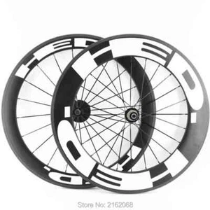 700C Front 60mm+Rear 88mm Clincher Rim Road Bike Carbon Wheelsets 23 25mm Width - Picture 1 of 22