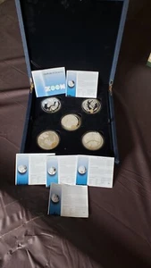 JUEGO DE 5 MONEDAS de plata Queen Elizabeth II Fiji 5 dólares 2011 zoom 2 OZ 10 OZ - Imagen 1 de 10