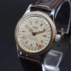 ORIS Pointer Date Big Crown 574-7400B Automatic 7400B with genuine leather strap - Picture 1 of 9