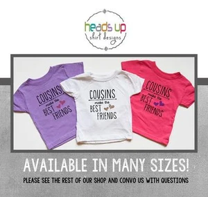 Camisas de los primos mejores amigos - Camisetas de las primas de la niña niña hacen las mejores amigas - Imagen 1 de 3