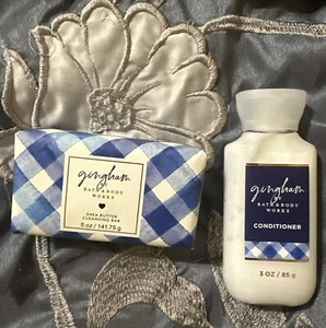 Bath & Body Works Shea Butter Cleansing Bar - Gingham 5oz & Hair Conditioner 3oz - Picture 1 of 1