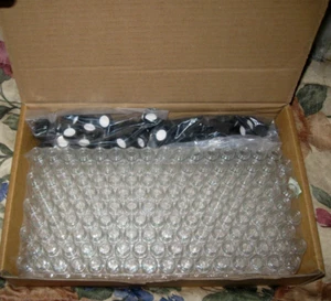 (144/Pack)OEM FISHERBRAND Vials 2 Dram (17x60mm) Screw Thread Clear Glass W/Caps - Picture 1 of 2