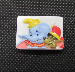Fève Plate Disney " Dumbo l'éléphant avec Timothée la souris #G48 - Imagen 1 de 2