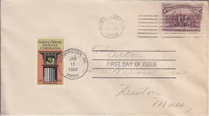 1984 #2071 FDIC FDC ON 1894 PORTLAND ME COVER w 2c COLUMBIAN #120 OF 500 MADE - Picture 1 of 2