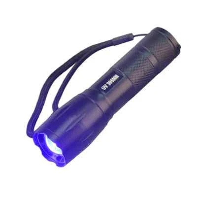 Ultraviolette LED Zoom Taschenlampe UV Taschenlampe Schwarzlicht Geld HAUSTIER Urindetektor - Bild 1 von 4