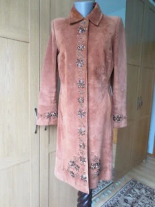 Exklusiver Italienischer Wildledermantel, in cognac, Gr. 36/38, wie neu, NP 499€ - Bild 1 von 12