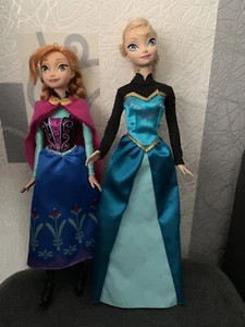 Barbie Prinzessinnen Elsa & Anna -Frozen- Mattel wie abgebildet - Bild 1 von 4
