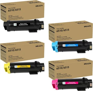 4 Pack for Xerox Workcentre 6515 Phaser 6510 Toner Cartridge 6510dn 6515dn 6510n - Picture 1 of 3