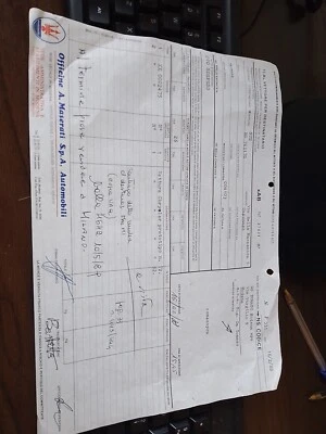 Maserati 1988, Chrysler Turbo Convertible by Maserati, VECCHIA fattura PROTOTIPO - Immagine 1 di 4