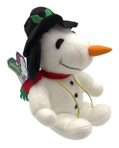 Nuevo Whitmans Peanuts Snoopy Muñeco de Nieve Navidad Peluche 8" Vacaciones Coleccionable - Imagen 1 de 12
