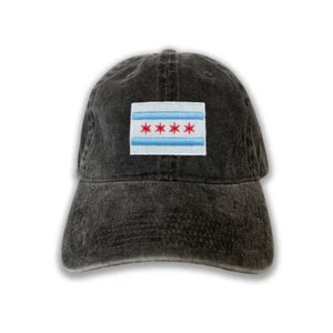 Chicago Flag Embroidered Cap Illinois Cap baseball cap father's day gift - Picture 1 of 8