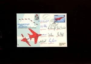 1975 10th Anniversary of the Red Arrows cover multi signed. - Imagen 1 de 1