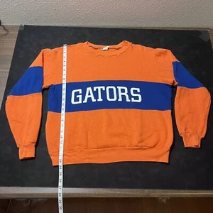 University of Florida Gators Sweatshirt Steve Spurrier Vintage Striped UF 1970s - Picture 1 of 8