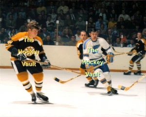 Boston BRUINS Bobby ORR #4 w/ Dallas SMITH & Blues CAMERON Custom LAB 8X10 NEW! - Picture 1 of 1