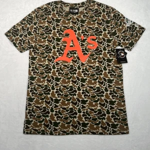 New Era MLB Oakland A’s Camo Cotton Baseball T-shirt NWT Men Medium - Picture 1 of 5