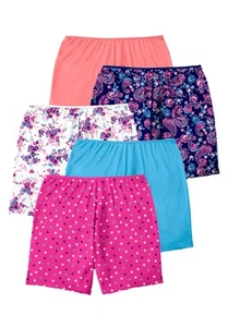 Comfort Choice Plus Size Cotton Boxer 5-Pack - Picture 1 of 42