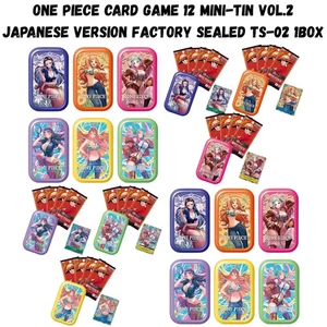 ONE PIECE CARD GAME 1BOX 12 Mini-Tin Vol.2 Japanese Version Factory Sealed TS-02 - Picture 1 of 8