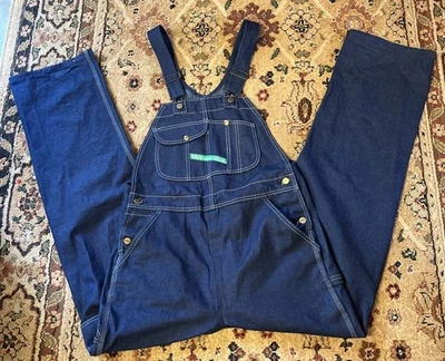 Key Imperial Aristocratic of Bib Overalls  Size 36 X 34 RN# 17754 Dark Wash NEW - Image 1 of 4