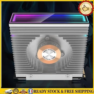 ARGB M.2 2280 SSD Heatsink with 50MM PWM Dual Fan for M.2 Desktop PC(Grey) - Bild 1 von 8