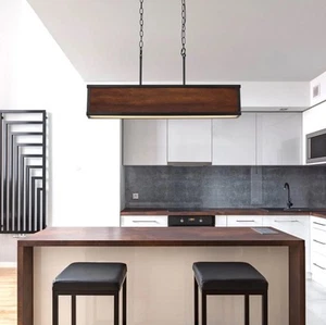 Globe Electric Johnnie 30"W LED Linear Chandelier, 60334 - Black - Picture 1 of 8