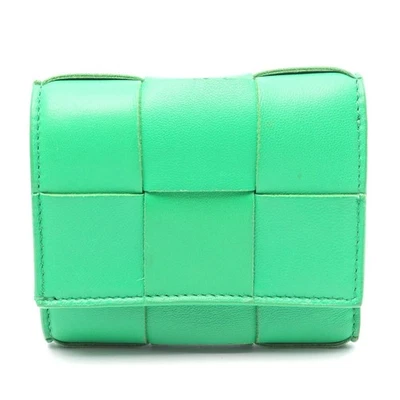 Cartera casete de cuero Bottega Veneta para mujer verde talla única Foto 1 de 4