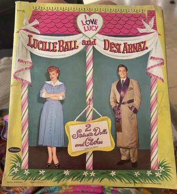 1953  Vintage Original Lucille Ball and Desi  Arnez Paper Dolls - Image 1 of 4