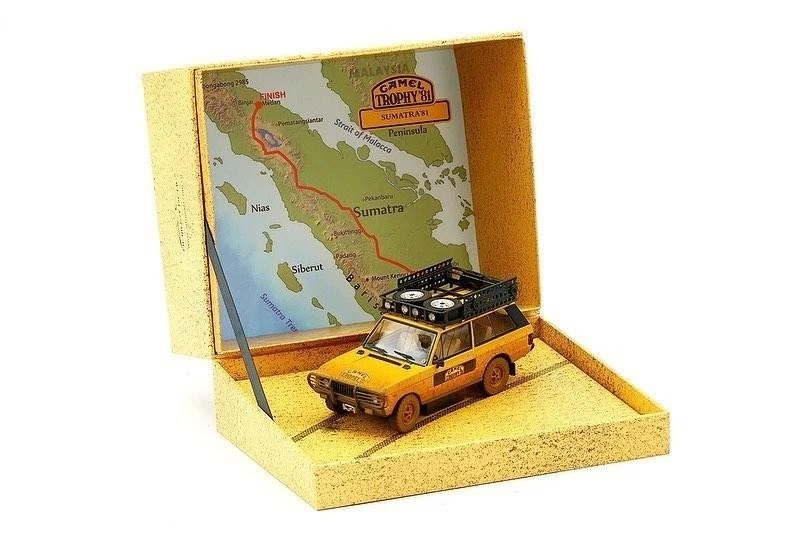 1:43 Almost Real Range Rover Camel Trophy Sumatra 1981 Dirty Version ALM410111 M - Immagine 1 di 2