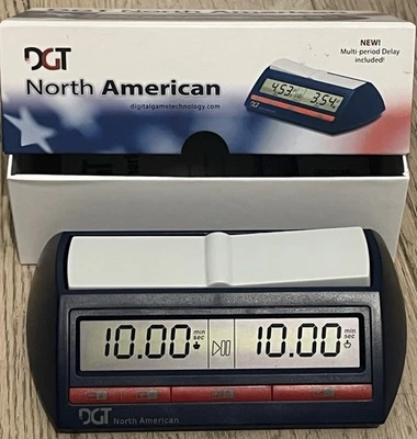 Reloj de Ajedrez DGT Norteamericano Nuevo Caja Abierta Temporizador de Ajedrez Estándar Foto 1 de 3