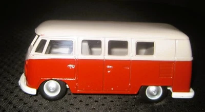 Autobús vintage Corgi rojo/blanco VW tipo 2 como nuevo 3 7/8" de largo Foto 1 de 4