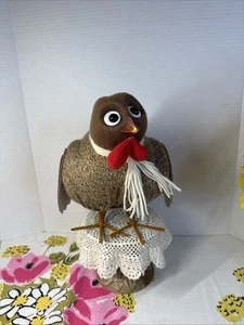 Turkey Table Centerpiece THANKSGIVING BIRD DECOR 10 INCH Fall Autumn Figure - Picture 1 of 8