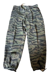 Vintage Tru-Spec Hose Gr. L Tigerstreifen Camouflage Cargo gerades Bein Utility 90er - Bild 1 von 13