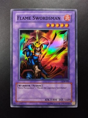YUGIOH 2002 | FLAME SWORDSMAN | LOB-003 | NORTH AMERICAN PRINT | NM - MINT - Bild 1 von 4