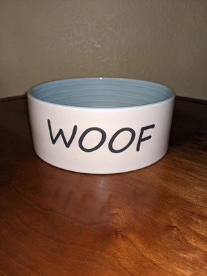 Tazón de comida para perros Woof hecho por Spot Blue para perros de cualquier tamaño  Foto 1 de 4