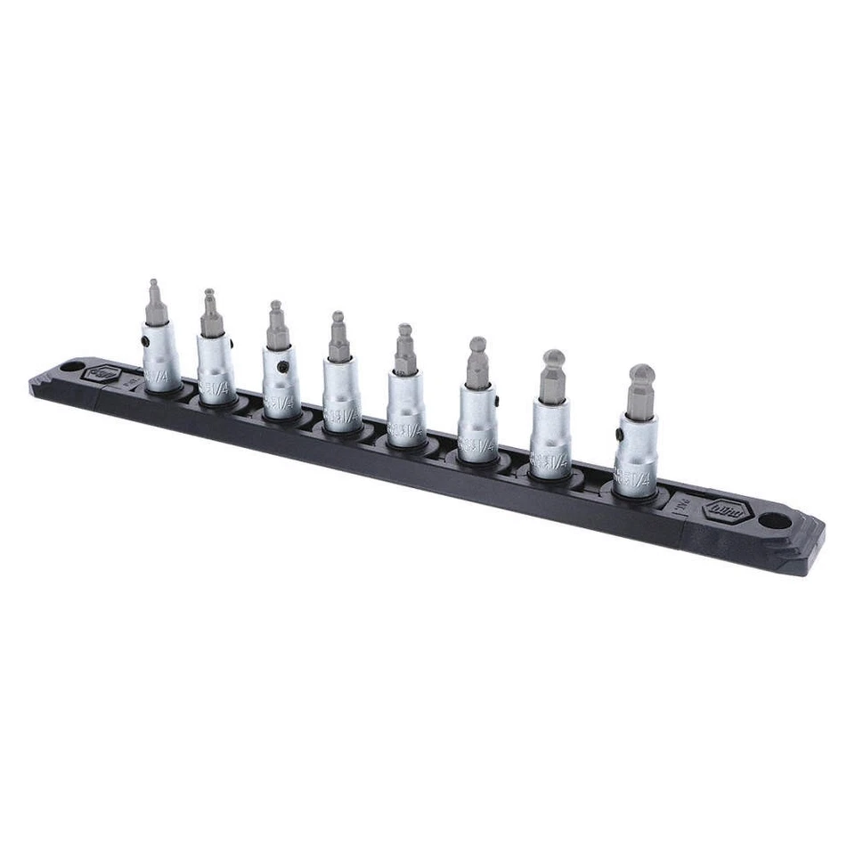 WIHA 71798.G Ball End Hex Bit Set,Pieces 9 5HYL2 - Image 1 of 1