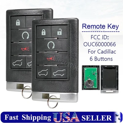 2 Repuestos Para Llavero Mando a Distancia Cadillac Escalade 2009 2010 2011 2012 2013 2014 Foto 1 de 4