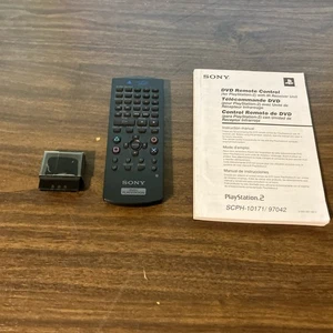 Sony PlayStation 2 DVD Remote Control SCPH-10160 IR Receiver with manual - Picture 1 of 4