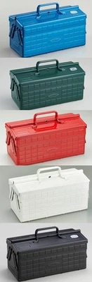 TOYO STEEL 2-Step Toolbox ST -350 5-Color Open Door Storage Case New Japan - Image 1 of 4