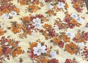 Dan River Set 2 Queen Pillowcases Floral Cottage Core Earthtones Vintage 20”x30” - Picture 1 of 7
