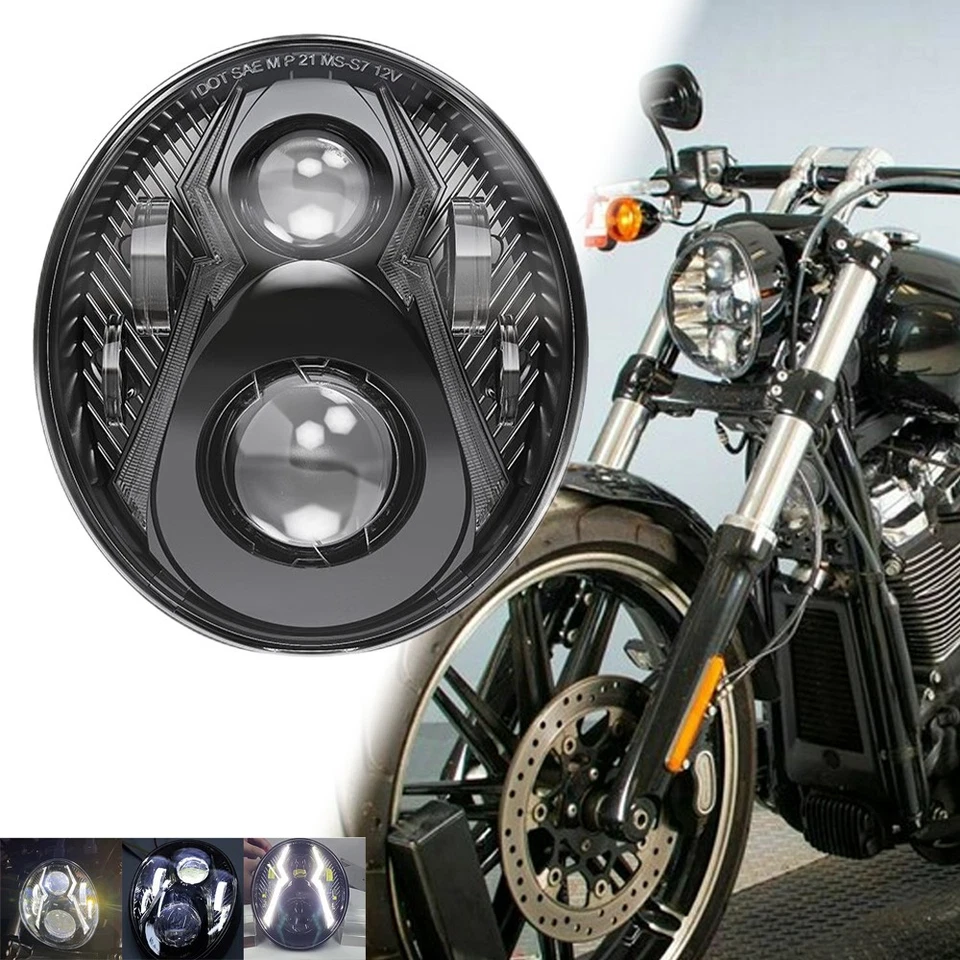 For Harley Davidson BREAKOUT 114 FXBRS LED Headlight Front DRL Running Lamp - Изображение 1 из 4