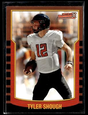 2021-22 Bowman University 2000 Bowman #2KB-15 Tyler Shough Texas Tech - Image 1 of 2