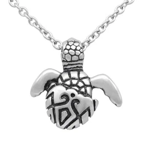 Baby Schildkröte Halskette Meeresschildkröte Charm Ei Anhänger Edelstahl von Contrase - Bild 1 von 5