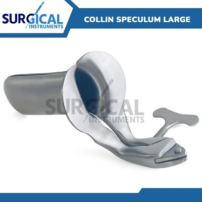 SURGINSTRUMENTS COLLIN Vaginal Speculum LARGE OB/Gynecology Surgical Stainless German Grade