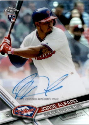 2017 Topps Chrome #RA-JA Jorge Alfaro /499 Auto Philadelphia Phillies - Image 1 of 2