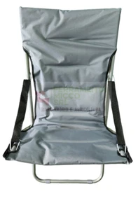 Silla De Playa Plegable De Acero Colores Beige Gris Azul Plegable Para Piscina - Imagen 1 de 9