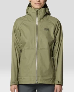 Mountain Hardware Threshold Shell 3 Layer Jacket Olive New W/Tags Women’s M - Picture 1 of 12