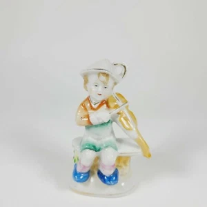 Pico Ceramic Boy with Fiddle violin made in occupied Japan figurine Vintage  - Picture 1 of 7