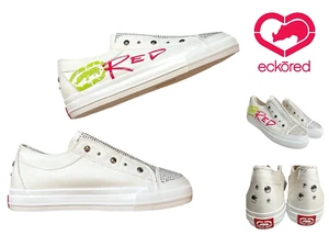 RED By Marc Ecko POPPY Rhinestone Sneaker Shoes Womens Sz 11 White Red Green NEW - Picture 1 of 14
