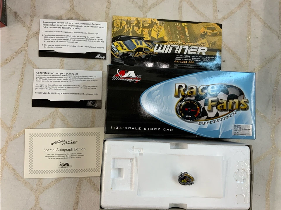 Motorsports Authentic Matt Kenneth #17 Dewalt Daytona 500 Win Autographed - Image 1 of 4