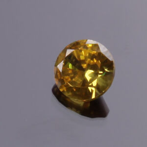 3.60 Ct Natural Stunning Perfect Diamond Cut Golden Zircon Gemstone Gem